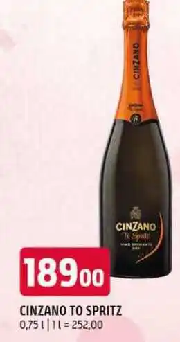 Terno Cinzano to spritz vybrané druhy 0.75l nabídka