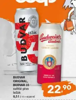 Terno Budweiser Budvar Světlý ležák 33 0,5l nabídka