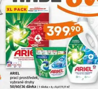 Terno ARIEL prací prostředek, vybrané druhy nabídka