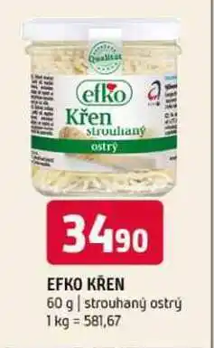 Terno Efko křen 60 g strouhaný ostrý nabídka