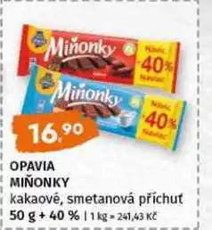 Terno Opavia Miňonky 50g +40% vybrané druhy nabídka