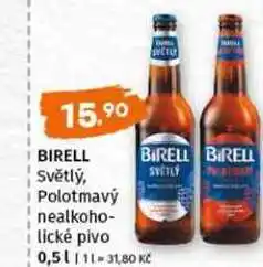 Terno Birell světlý, nealkoholické pivo 0.5l nabídka