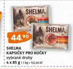 Terno Shelma kapsičky pro kočky vybrané druhy 4 x 85 g nabídka