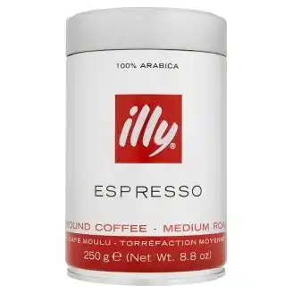 Ratio Zrnková/mletá káva Illy, vybrané druhy 250g nabídka