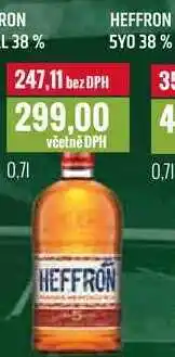 Ratio HEFFRON 5YO 38% 0,7l nabídka