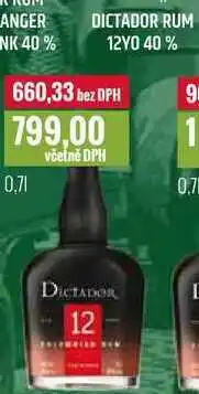 Ratio DICTADOR RUM 12YO 40% 0,7l nabídka