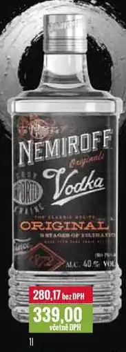 Ratio NEMIROFF Vodka 1l nabídka