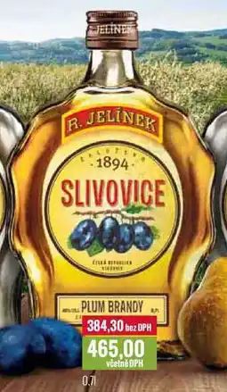 Ratio R. JELÍNEK SLIVOVICE 0,7l nabídka