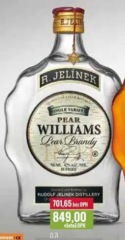 Ratio R. JELÍNEK SLIVOVICE PEAR WILLIAMS 0,7l nabídka