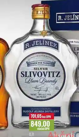 Ratio R. JELÍNEK SLIVOVICE SILVER SLIVOVITZ 0,7l nabídka