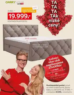 XXXLutz Kontinentální postel nabídka