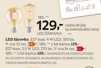 XXXLutz LED žárovka nabídka