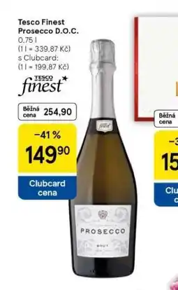 Tesco Tesco finest prosecco d.o.c nabídka