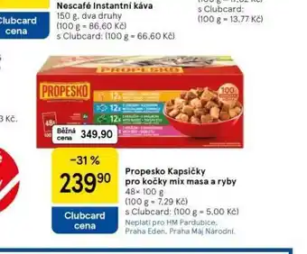 Tesco Propesko kapsičky pro kočky nabídka