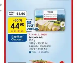 Tesco Máslo nabídka