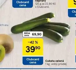 Tesco Cuketa zelená nabídka