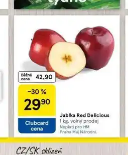 Tesco Jablka red delicious nabídka