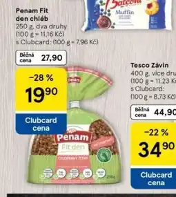 Tesco Penam fit den chléb nabídka