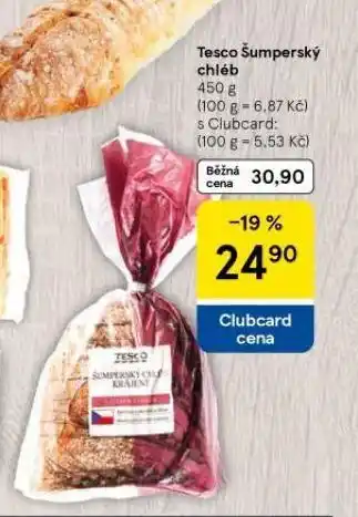 Tesco Šumperský chléb nabídka