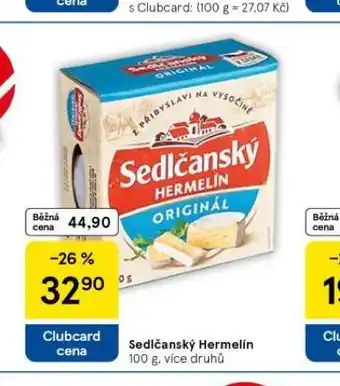 Tesco Sedlčanský hermelín nabídka