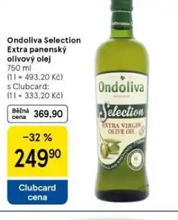 Tesco Ondoliva selection extra panenský olivový olej nabídka