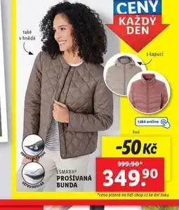 Lidl Prošívaná bunda nabídka