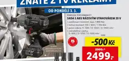 Lidl Sada s aku rázovým utahovákem 20 v nabídka