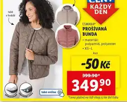 Lidl Prošívaná bunda nabídka