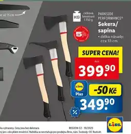 Lidl Sekera / sapina nabídka