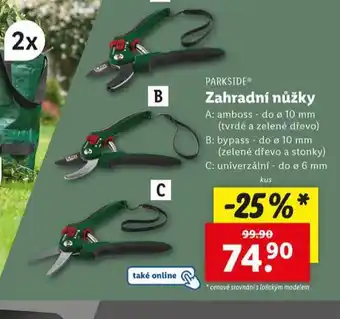 Lidl Zahradní nůžky nabídka