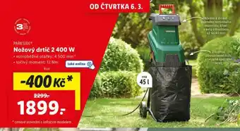 Lidl Nožový drtič 2400 w nabídka