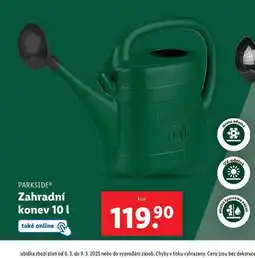 Zahradní konev 10 l