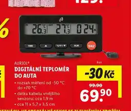 Lidl Digitální teploměr do auta nabídka