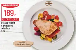 Globus Steak z tuňáka s grilovanou zeleninou nabídka