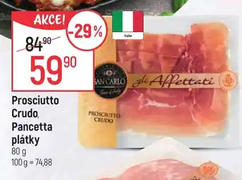 Globus Prosciutto Crudo, Pancetta plátky nabídka