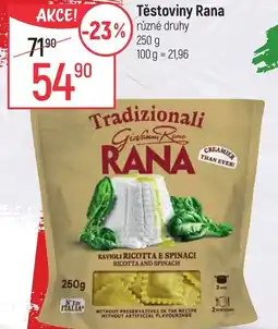 Globus Těstoviny Rana nabídka