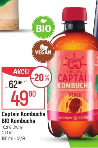 Globus Captain Kombucha Bio Kombucha nabídka