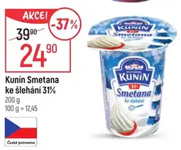 Globus Kunín Smetana ke šlehání 31% nabídka