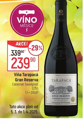 Globus Viña Tarapacá Gran Reserva nabídka