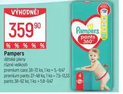 Globus PAMPERS dětské pleny nabídka