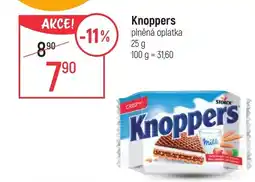 Globus Knoppers plněná oplatka nabídka