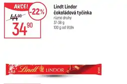 Globus Lindt Lindor čokoládová tyčinka nabídka