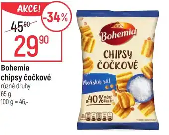 Globus BOHEMIA chipsy čočkové nabídka