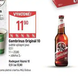 Globus Pivo gambrinus nabídka