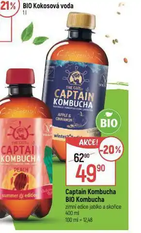 Globus Captain combucha bio kombucha nabídka