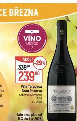 Globus Vina tarapacá reserva nabídka