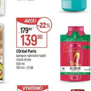 Globus L'oréal šampon nabídka