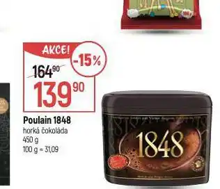 Globus Poulain 1848 horká čokoláda nabídka