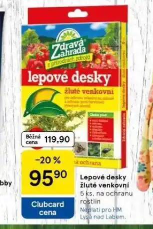 Tesco Lepové desky žluté venkovní nabídka