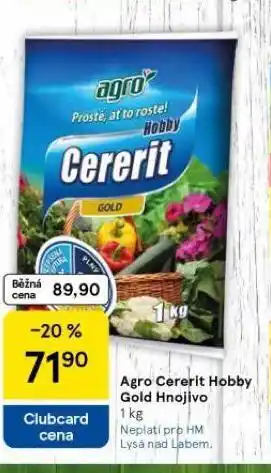 Tesco Agro cererit hobby gold hnojivo nabídka